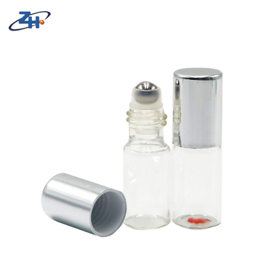 3ml roller glass perfume bottle with stainless roll ball