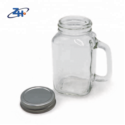 customized sizes good selling top grade glass juice bottle with handle