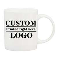 custom porcelain mug plain white 11oz mug blank promotional gift coffee ceramic mug Y0729