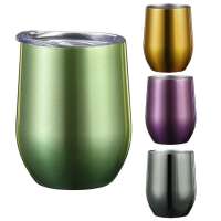 2020 New Hot Sale 600ml Double Stainless Steel Egg Shape Beer Coffee Mug