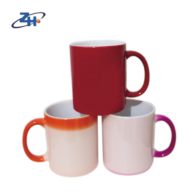 Practical interesting hot selling color changing magic coffee mugs