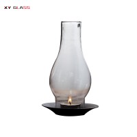 Clear customization smooth surface table ball shaped glass lampshade