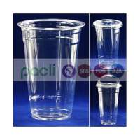 Custom printed disposable PP clear plastic cup for coffee