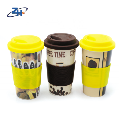 New design hot insulation travel cup ceramic coffee mugs with silicon lid