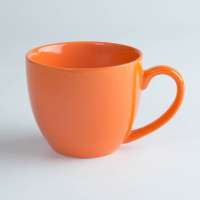 orange breakfast ceramic mug cup W0570