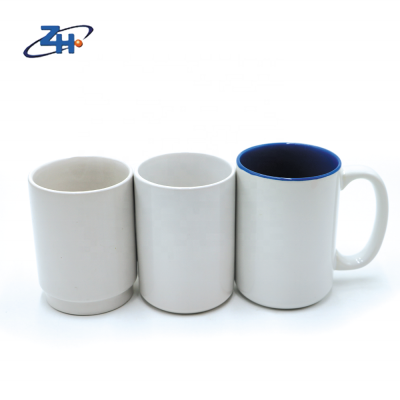 Food grade ceramic blank white mugs sublimation for promotional