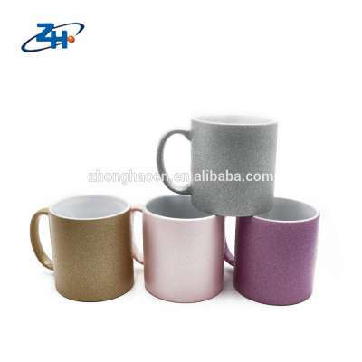 Eco-friendly food grade sublimation colorful coating ceramic mugs with matte