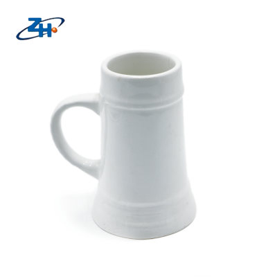 22oz White Blank Ceramic German Beer Steins for Sublimation Printing