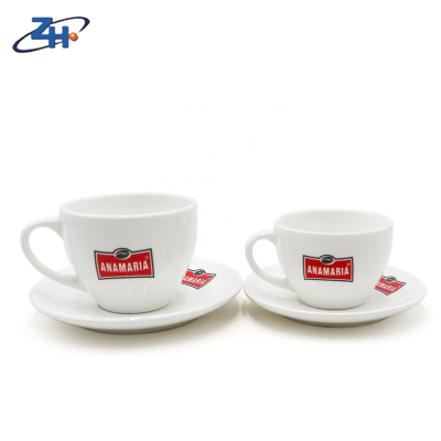 High grade ceramic decal coffee mug cup and saucer gift set